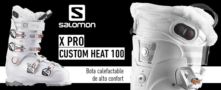 botas de esquí calefactables salomon x pro custom